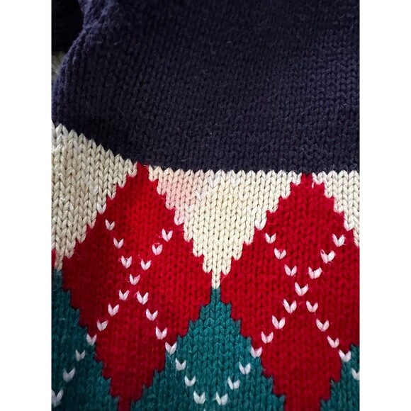 Disney Mickey VTG Green/Blue Mens Golf Cardigan Sweater XL? SEE MEASUREMENTS - Picture 11 of 12